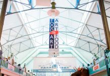 Food and Drinks at Tampere – part 3 Tampere Market Hall Ceiling